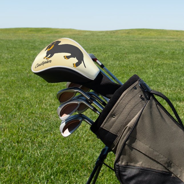 Couvre-club De Golf Dachshund Design (In Situ)