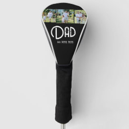 Couvre-club De Golf Dad Established Grunge text 3 photo