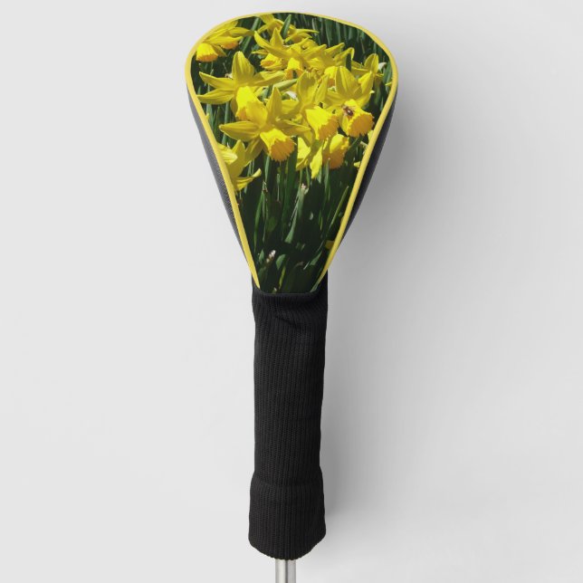 Couvre-club De Golf Daffodiles Jaunes I Fleurs De Printemps Cheveux (Devant)
