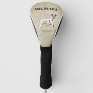 Couvre-club De Golf Dalmatie Amoureux des chiens Cream personnel