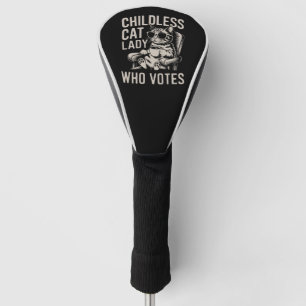 Couvre-club De Golf Dame de chat sans enfants 2024 Élection Vote Kamal