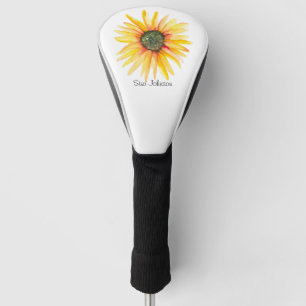 Couvre-club De Golf Dames de tournesol Watercolor