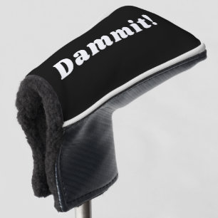 Couvre-club De Golf Dammit Funny Golf moderne Typographie de l'Humour
