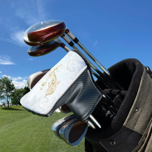 Couvre-club De Golf Dauphin d'or Couvercle de tête de golf personnalis