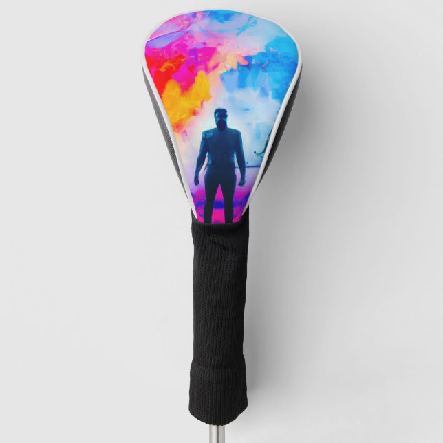 Couvre-club De Golf Debout dans les couleurs (Devant)