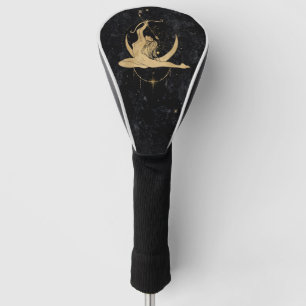 Couvre-club De Golf Déesse du Zodiaque Astrologie Sagittaire Or Cosm