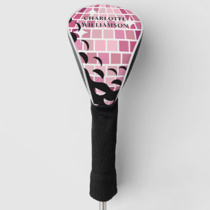 Couvre-club De Golf Dernier Golf Swing Balle Disco Rose Enterrement de