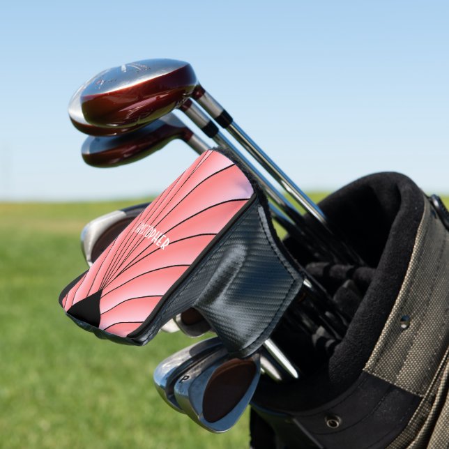Couvre-club De Golf Design Art déco rose (In Situ)