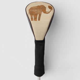 Couvre-club De Golf Design d'art tribal des éléphants