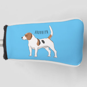 Couvre-club De Golf dessin animé de chien beagle