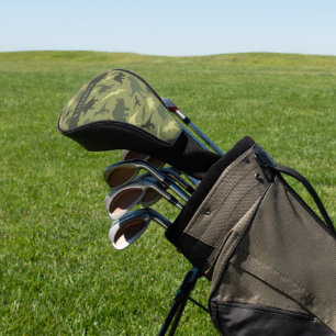 Couvre-club De Golf Dinosaure Motif, Dinosaur Silhouette, Votre Nom