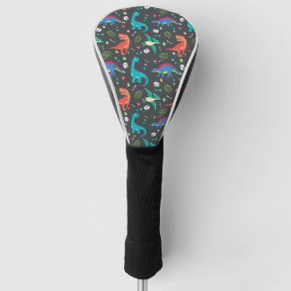 Couvre-club De Golf Dinosaure Motif sans fil, Dinosaur Patte sans fil