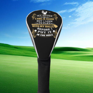 Couvre-club De Golf Dire hilare de conducteur de golf