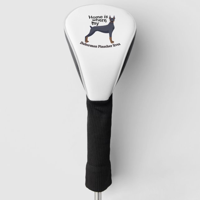 Couvre-club De Golf Doberman (Devant)
