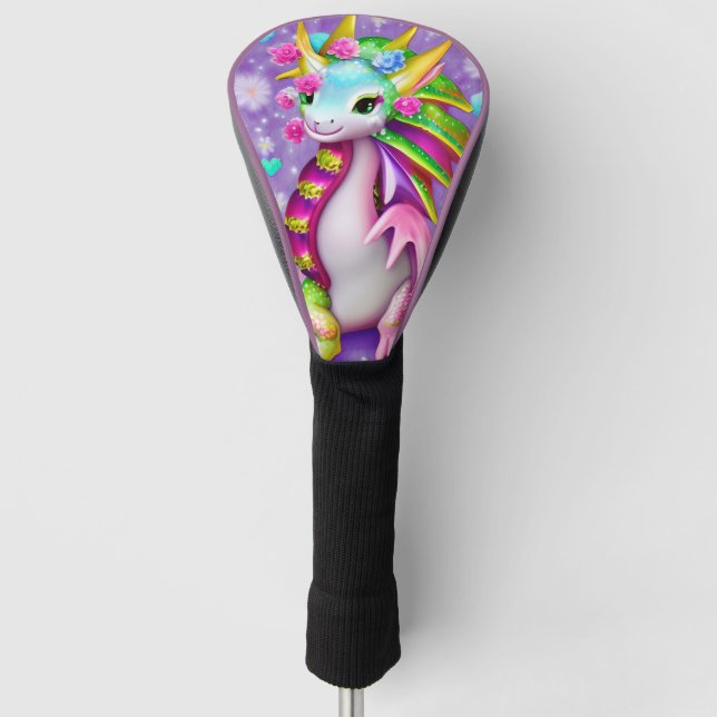 Couvre-club De Golf Dragon Bébé coloré (Devant)