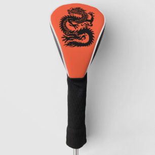 Couvre-club De Golf Dragon chinois traditionnel Couvercle