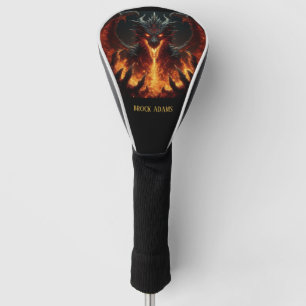 Couvre-club De Golf Dragon de respiration incendie