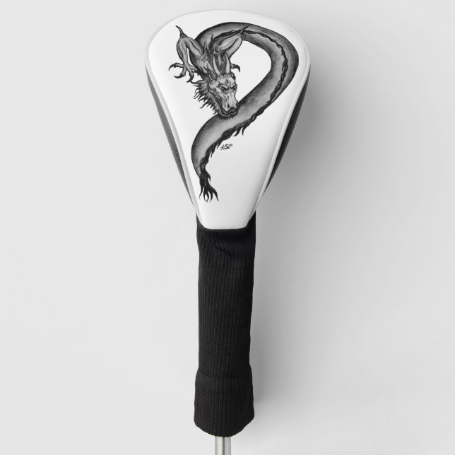 Couvre-club De Golf Dragon en style tatouage (Devant)