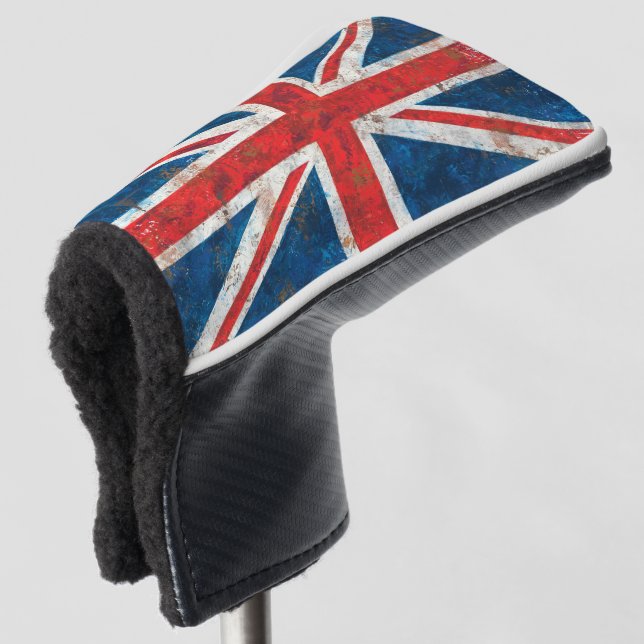 Couvre-club De Golf Drapeau affligé par Union Jack du Royaume-Uni (Devant 3/4)