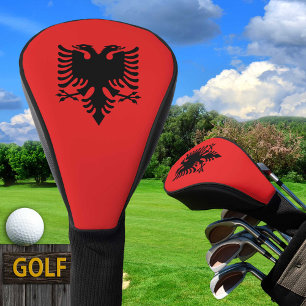 Couvre-club De Golf Drapeau albanais et golf Sport albanais Couverture
