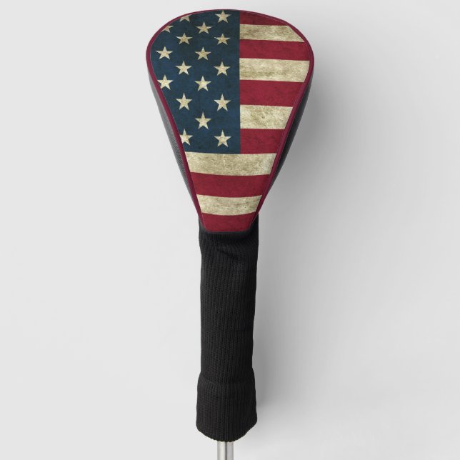 Couvre-club De Golf Drapeau américain (Devant)