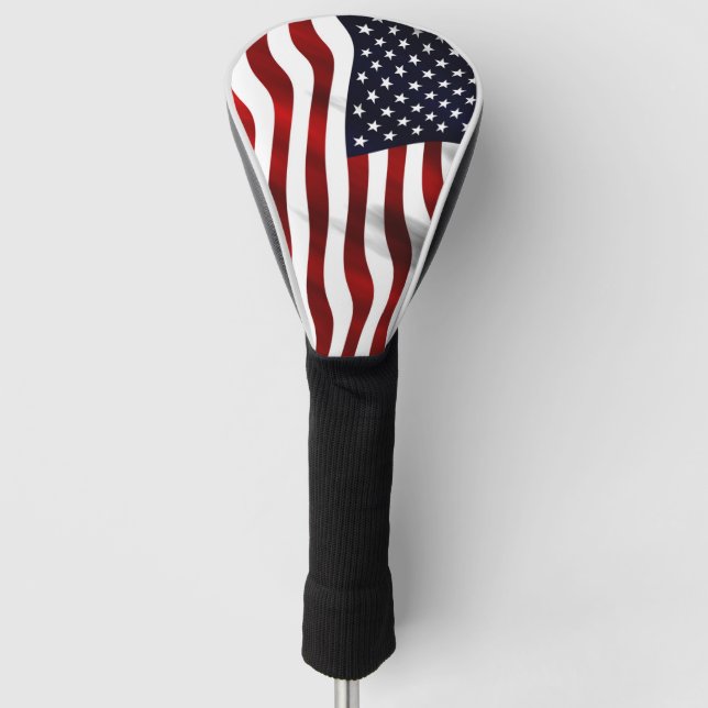 Couvre-club De Golf Drapeau américain (Devant)