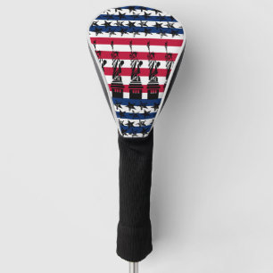 Couvre-club De Golf Drapeau américain de la Liberté Lady