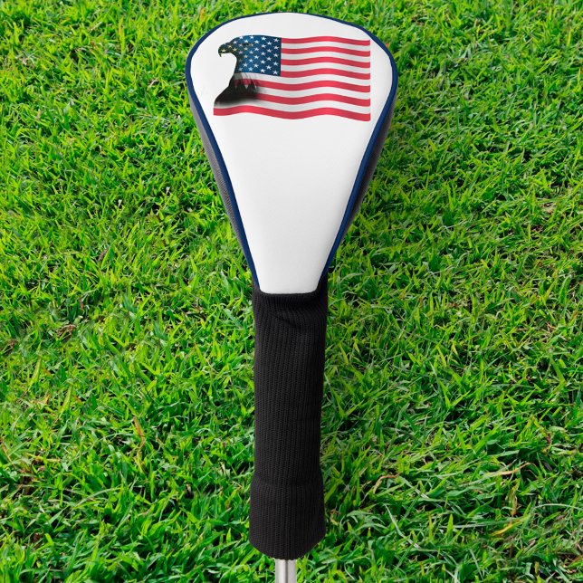 Couvre-club De Golf Drapeau américain et aigle (Créateur téléchargé)