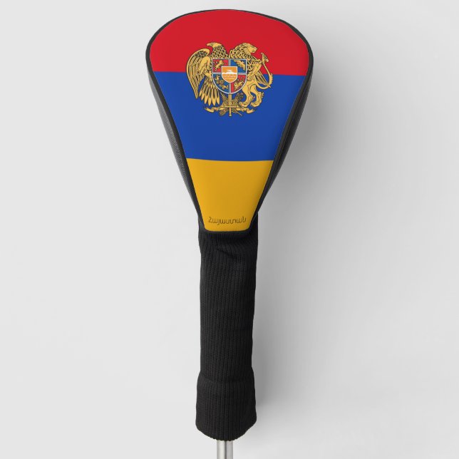 Couvre-club De Golf Drapeau/armoiries de l'Arménie (Devant)