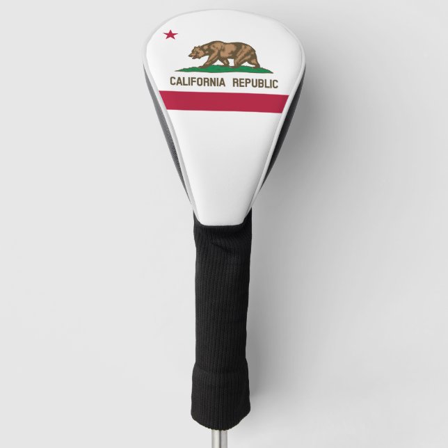 Couvre-club De Golf Drapeau californien, drapeau étatique américain (Devant)