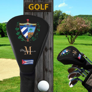 Couvre-club De Golf Drapeau cubain Monogramme Clubs de Golf Couvre