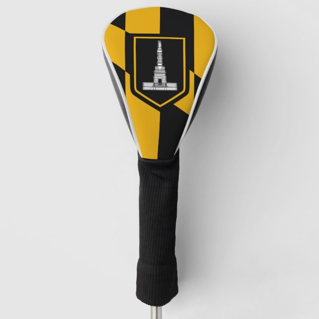 Couvre-club De Golf Drapeau de Baltimore, Maryland (Devant)