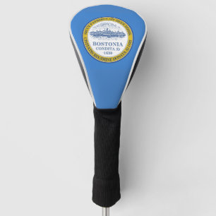Couvre-club De Golf Drapeau de Boston, Massachusetts Golf Head Cover