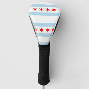 Couvre-club De Golf Drapeau de Chicago, l'Illinois