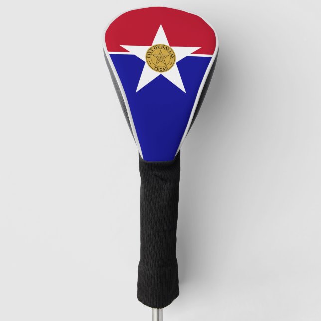 Couvre-club De Golf Drapeau de Dallas, Texas (Devant)