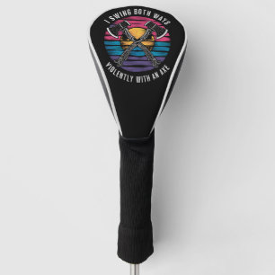 Couvre-club De Golf Drapeau de fierté Bi drôle de hache bisexuelle je 