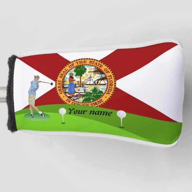 Couvre-club De Golf Drapeau de Floride (Devant)