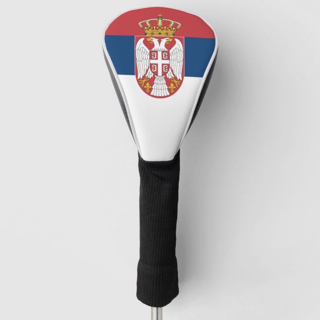 Couvre-club De Golf Drapeau de la Serbie (Devant)
