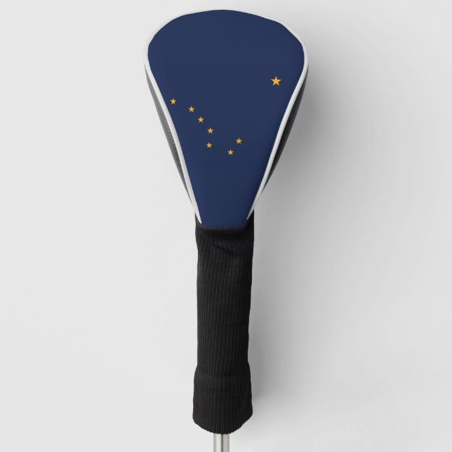 Couvre-club De Golf Drapeau de l'Alaska, drapeau de l'État américain (Devant)