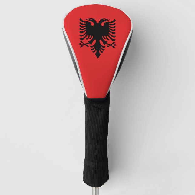 Couvre-club De Golf Drapeau de l'Albanie (Devant)