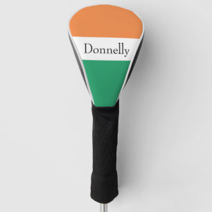 Couvre-club De Golf Drapeau de l'Irlande Couleurs Nom de famille irlan
