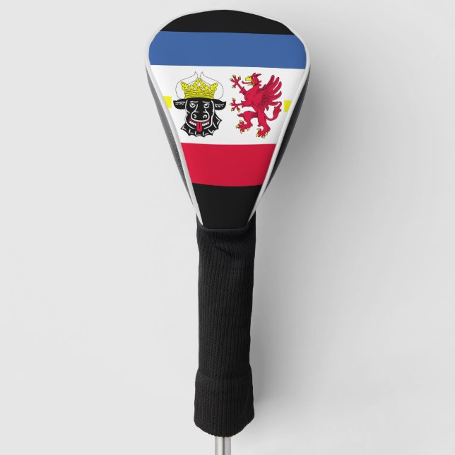 Couvre-club De Golf Drapeau de Pomerania Mecklenburg-Occidental (Devant)