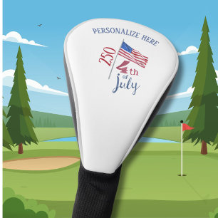 Couvre-club De Golf Drapeau du 4 juillet 250e anniversaire Élégant