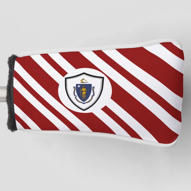 Couvre-club De Golf Drapeau du Massachusetts (Devant)