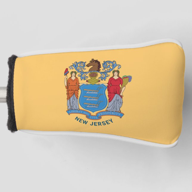 Couvre-club De Golf Drapeau du New Jersey (Devant)