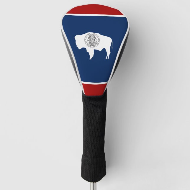 Couvre-club De Golf Drapeau du Wyoming (Devant)