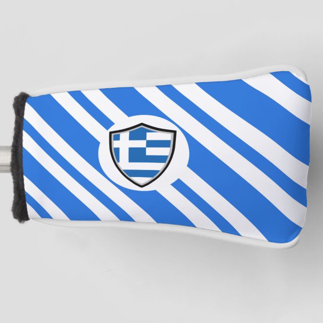 Couvre-club De Golf Drapeau grec (Devant)