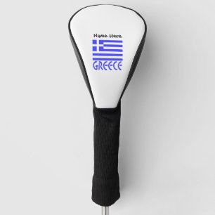 Couvre-club De Golf Drapeau grec avec votre nom