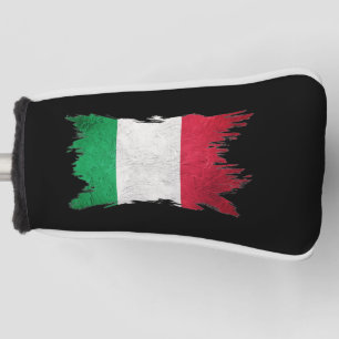Couvre-club De Golf Drapeau Grunge Italie, Drapeau Italien, Dessin Bru