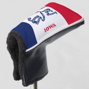 Couvre-club De Golf Drapeau Iowa